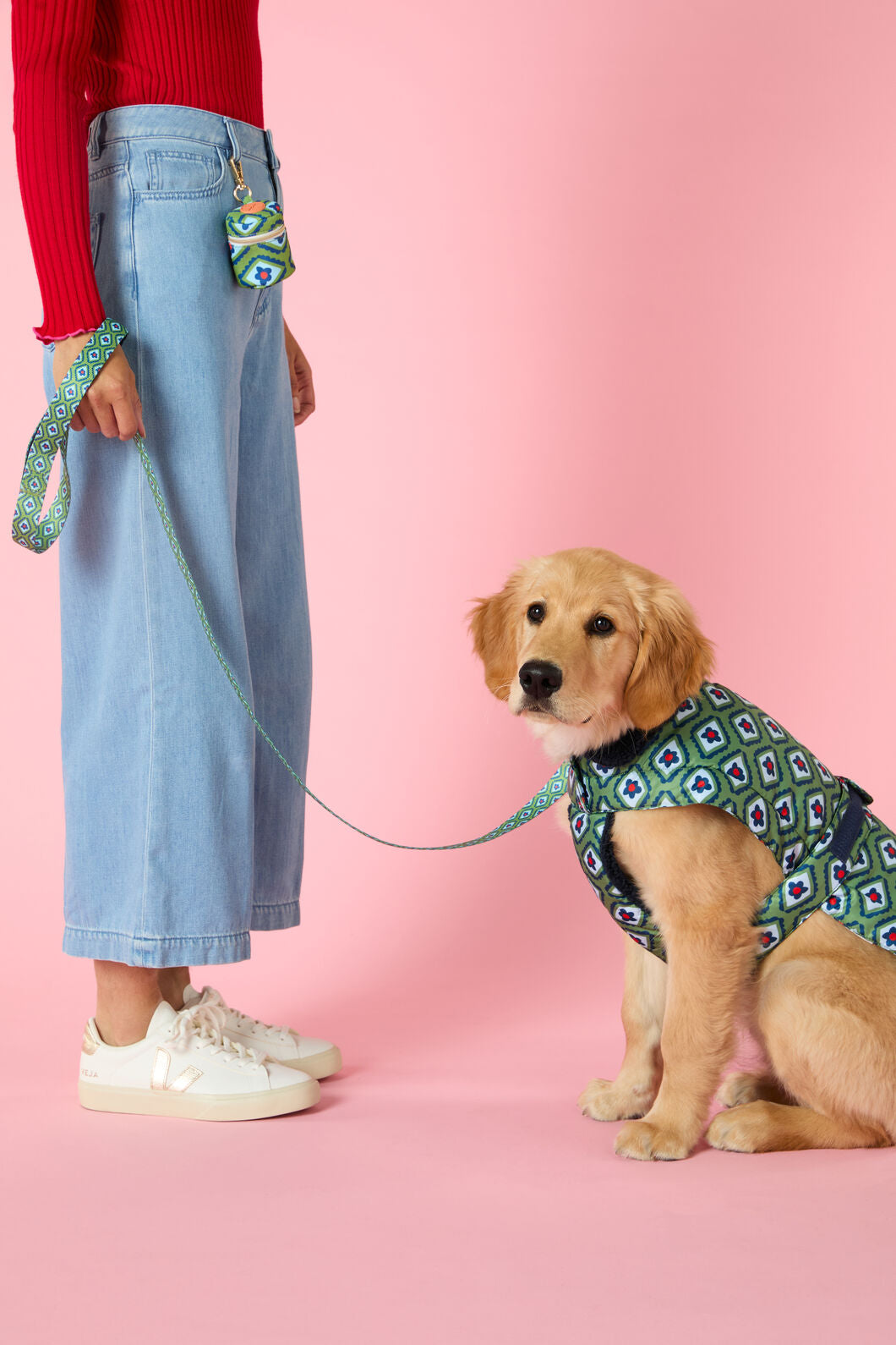 Gorman - Mosaic Flower Dog Puffer - print