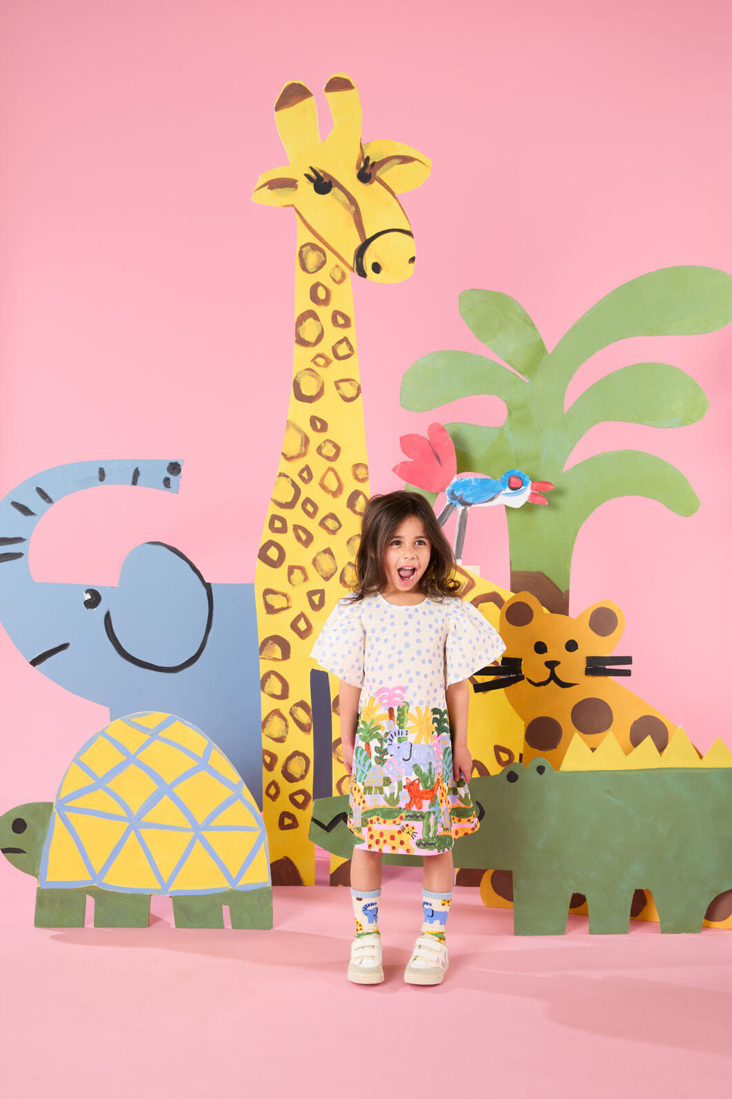 Gorman - Forest Border Kids Dress - multi