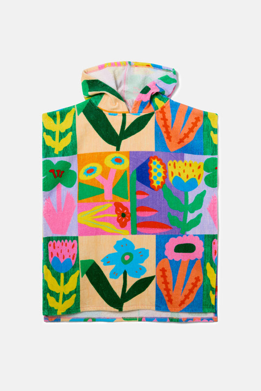 Gorman - Floral Patchy Kids Swim Poncho - multi