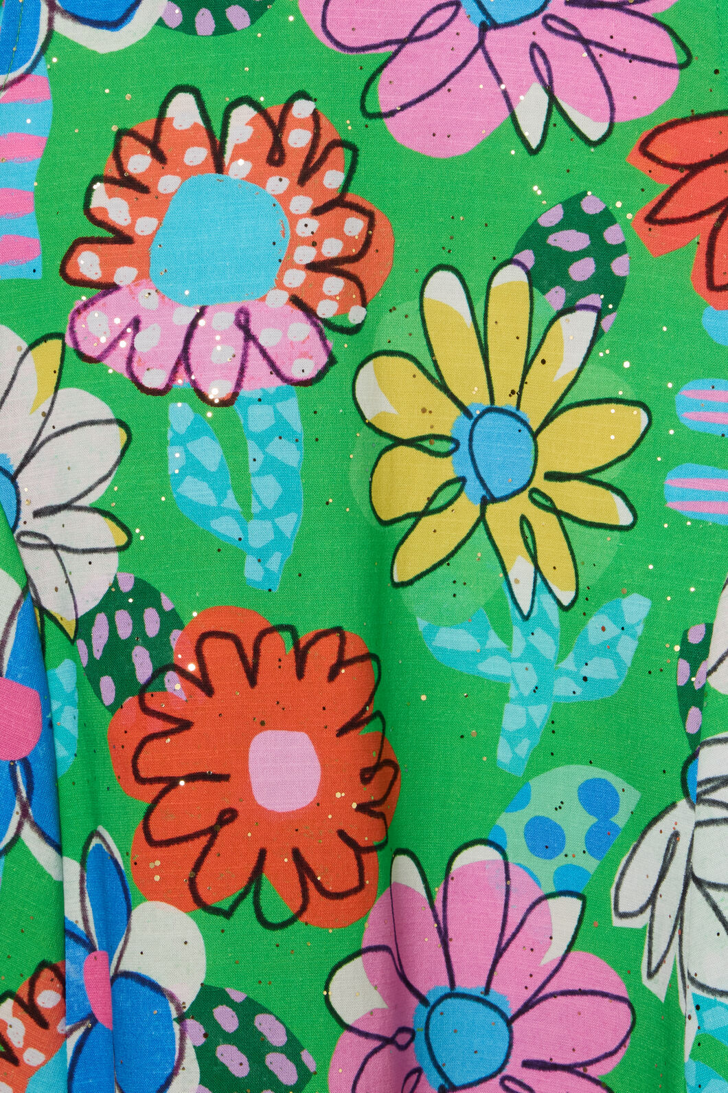 Gorman - Cut Out Floral Kids Splice Dre - green