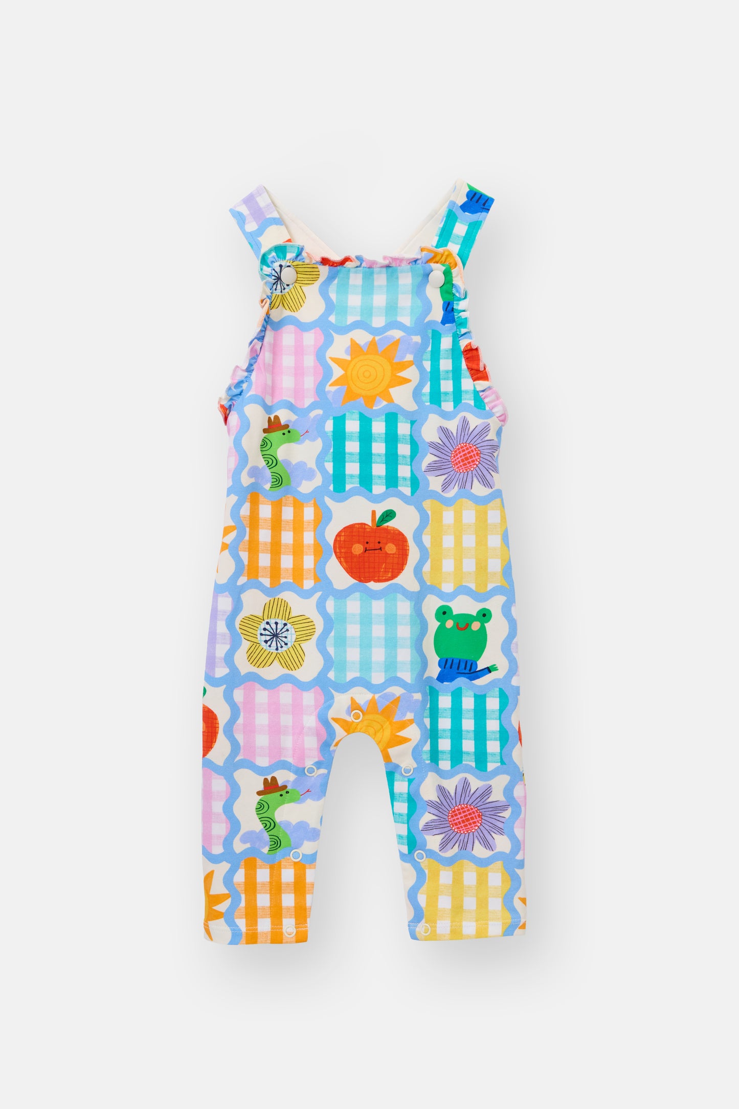 Gorman - Jumble Check Baby Overalls - multi