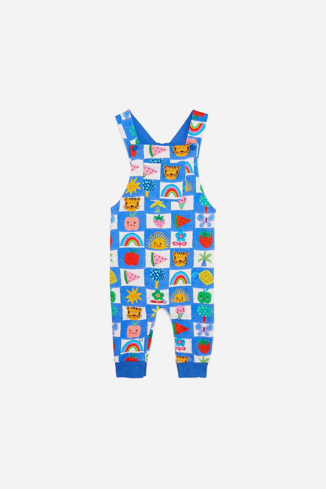 Gorman - Checka Baby Overalls - blue