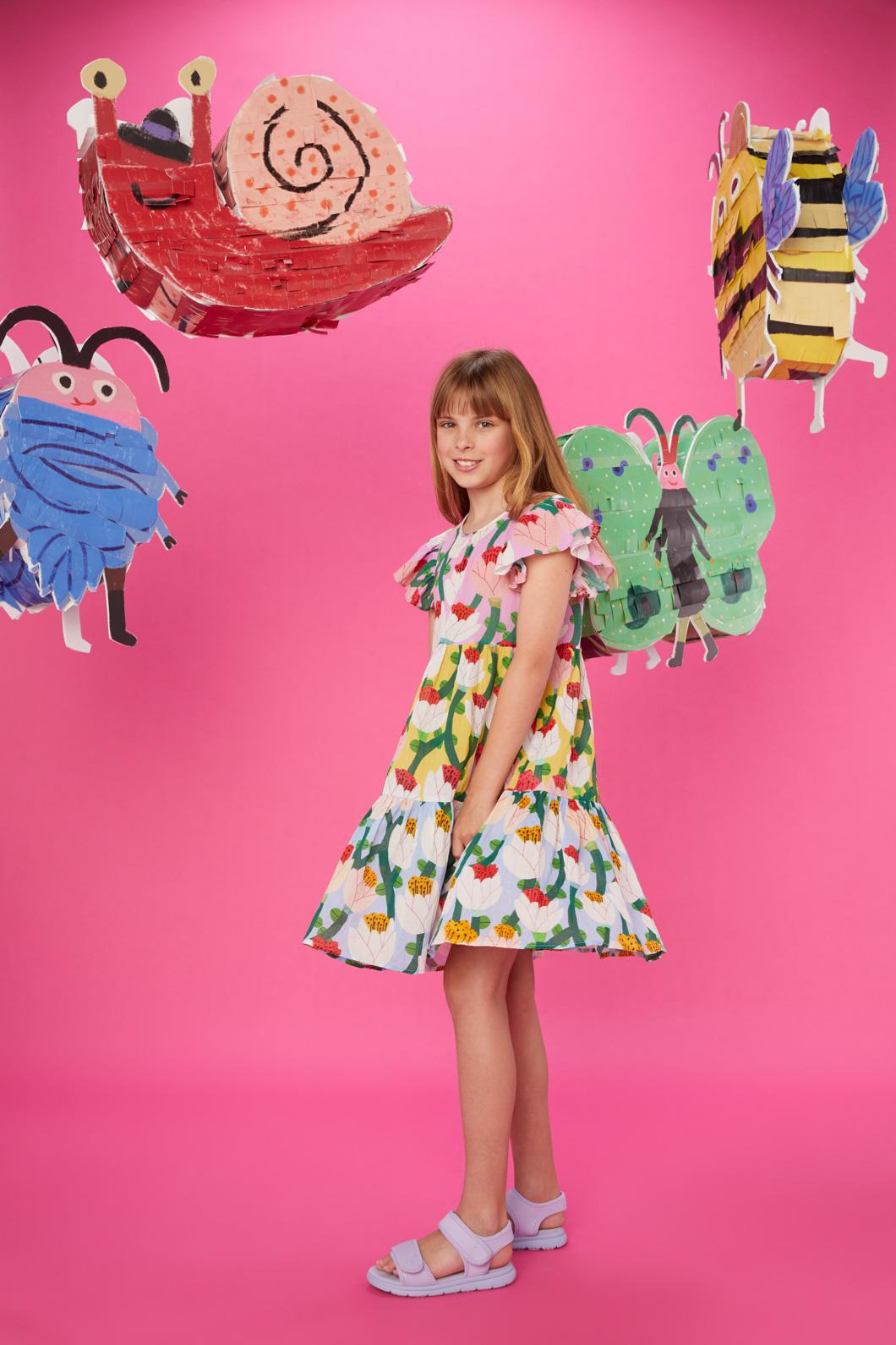 Gorman - Orchid Kids Splice Dress - multi