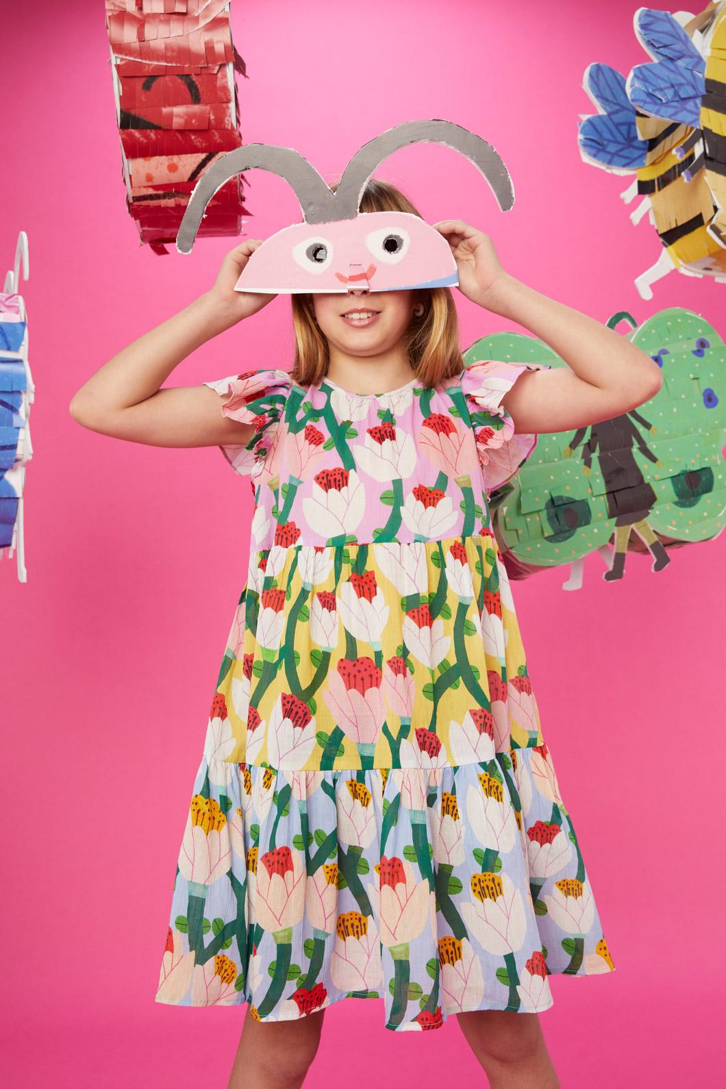 Gorman - Orchid Kids Splice Dress - multi