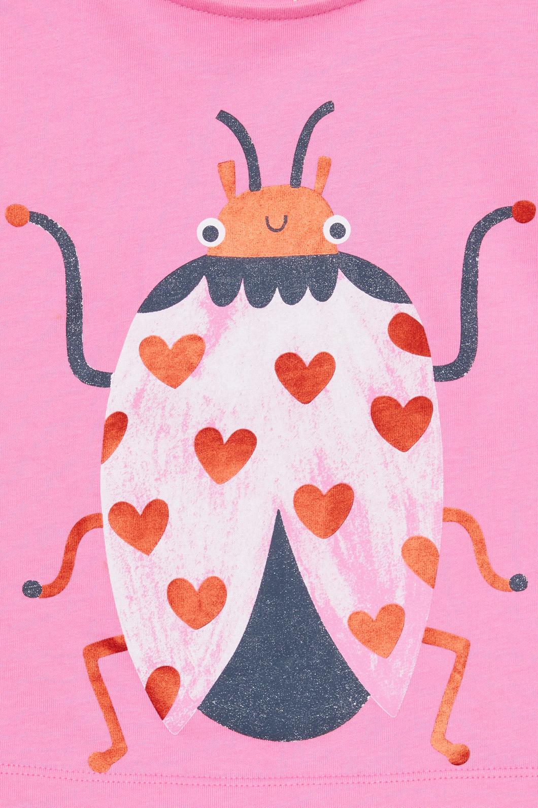 Gorman - Love Bug Kids Frill Tee - pink