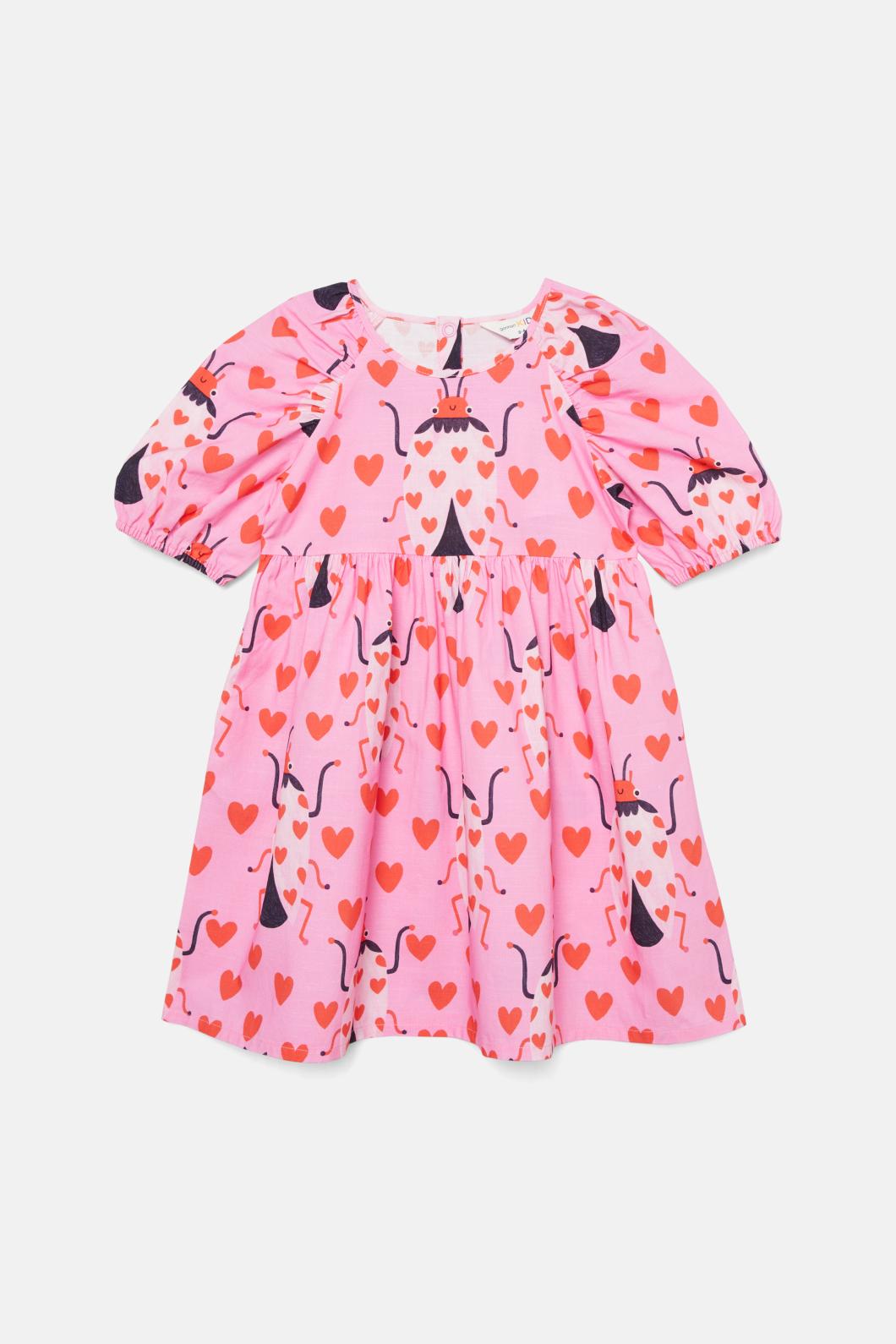Gorman - Love Bug Kids Dress - pink