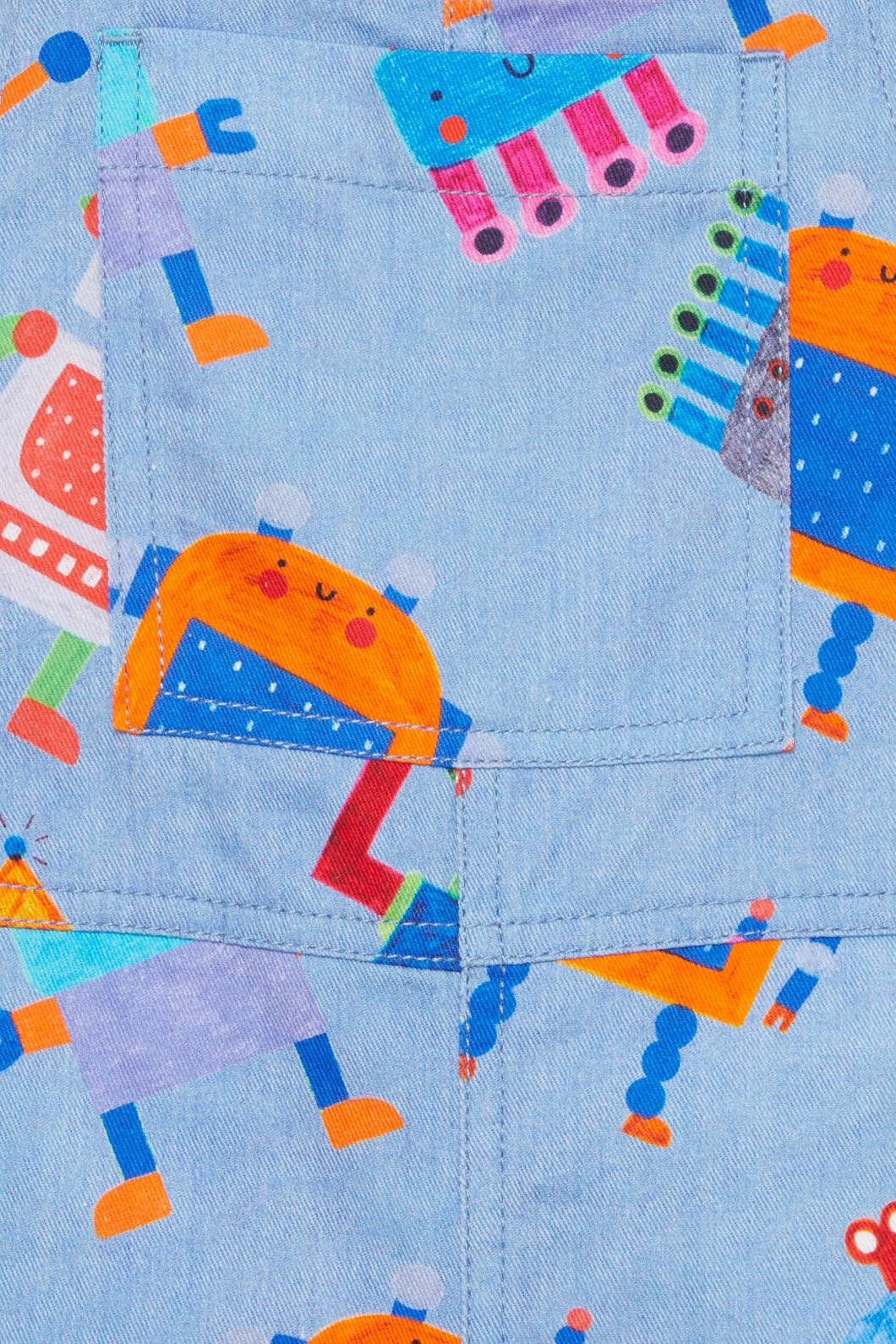 Gorman - Robots Kids Overalls - denim