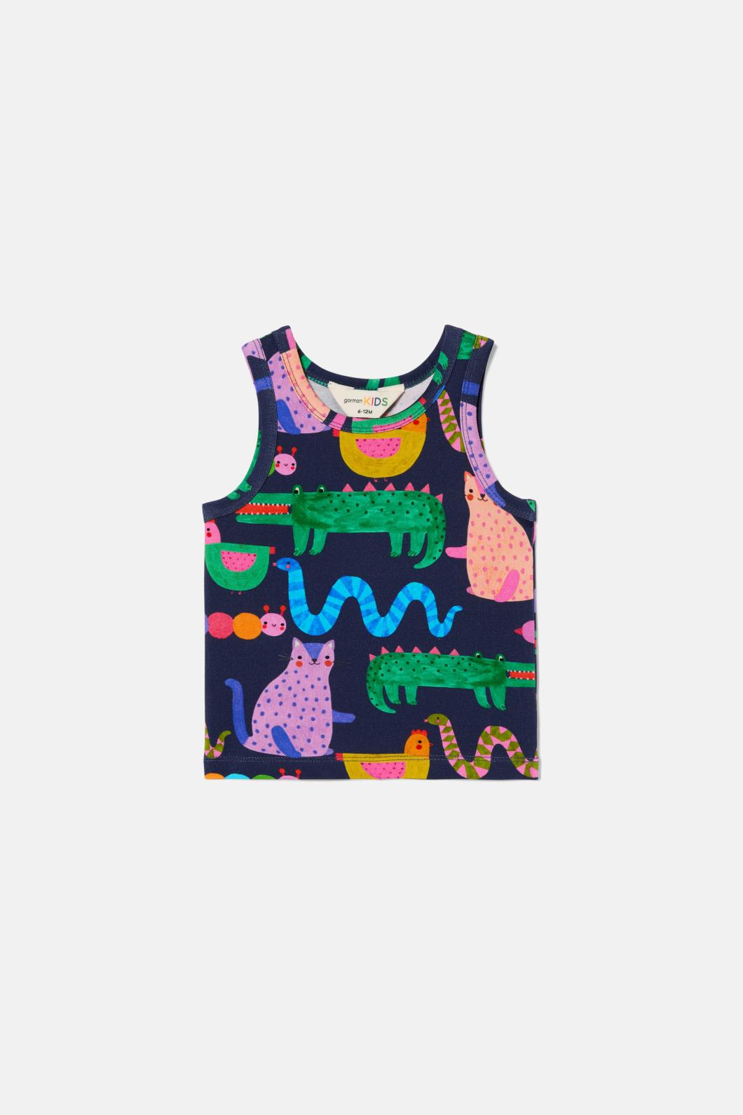 Gorman - Book Club Baby Tank - navy