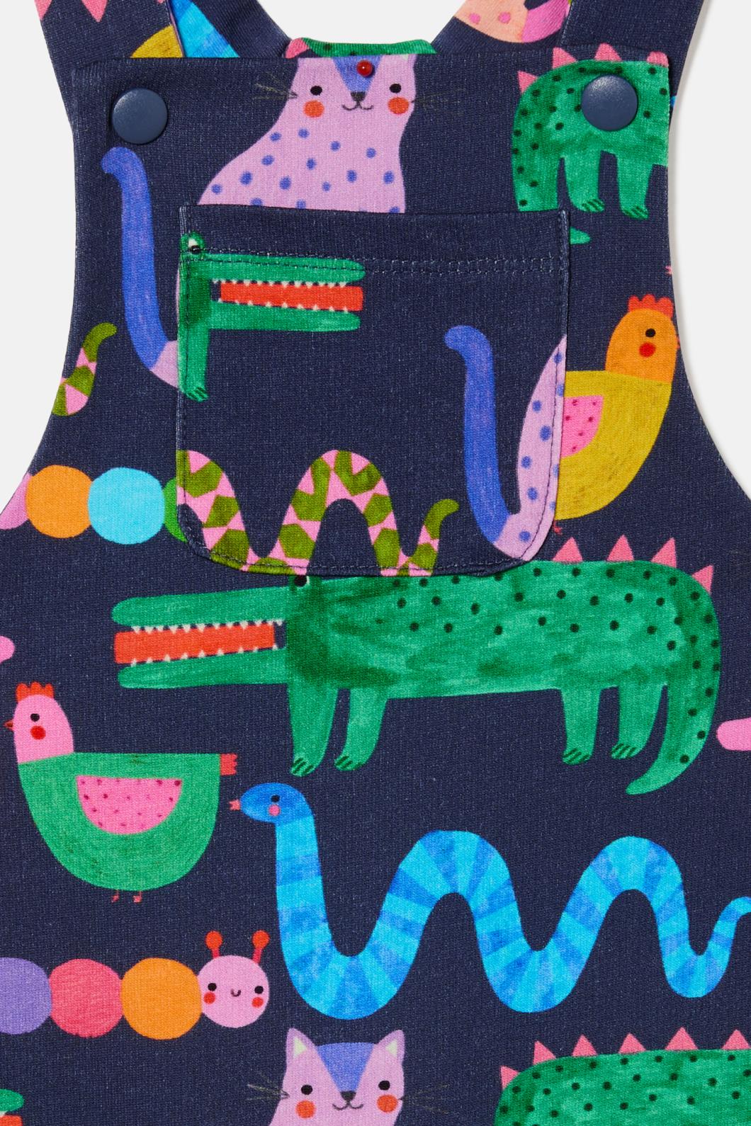 Gorman - Book Club Baby Overalls - navy