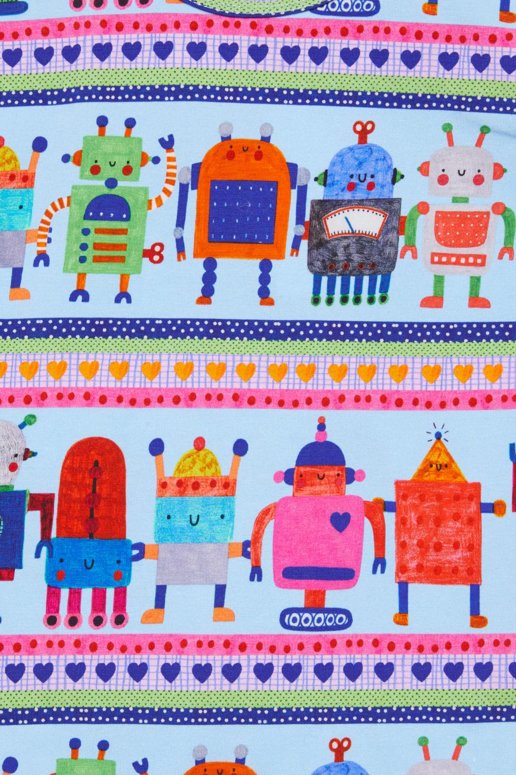 Gorman - Robots Baby Onesie - blue