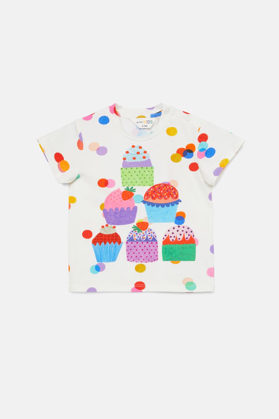 Gorman - Spotty Cakes Baby SS Tee - cream