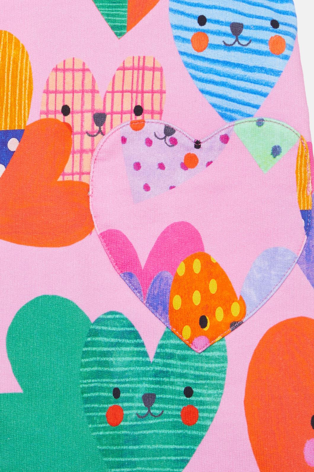 Gorman - Hearts Baby Overalls - pink
