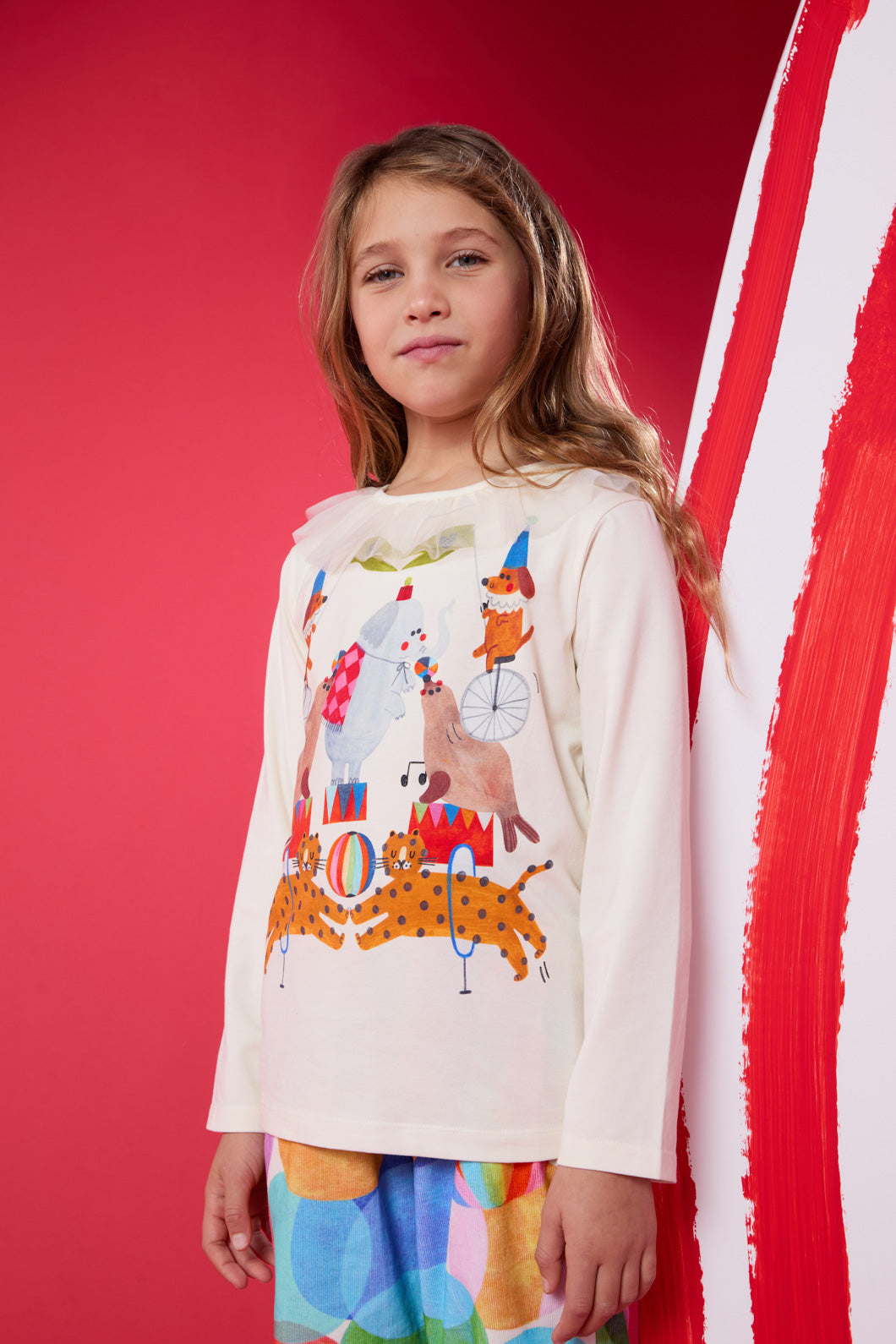 Gorman - Circus Scene Kids Top - cream