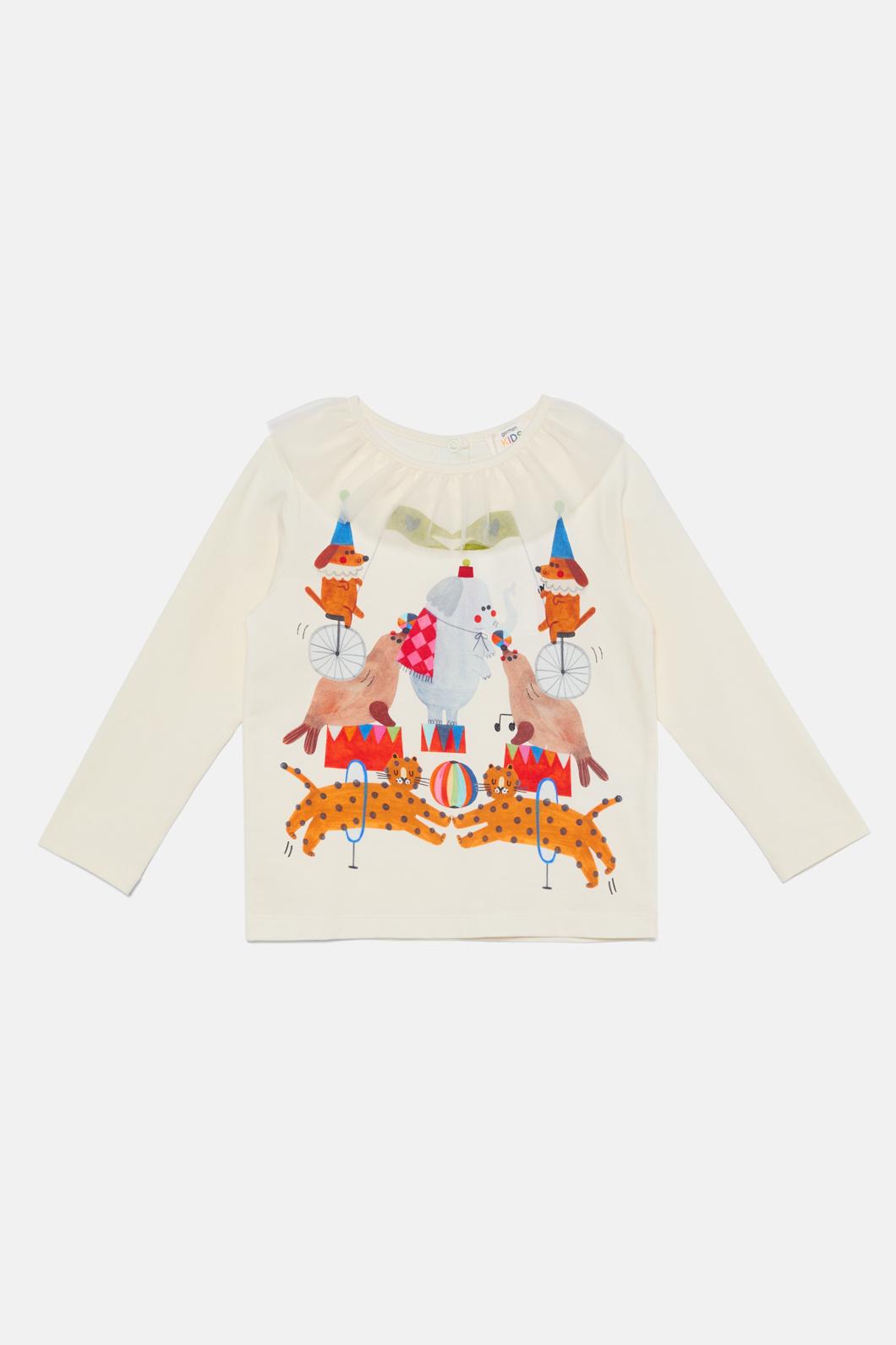 Gorman - Circus Scene Kids Top - cream
