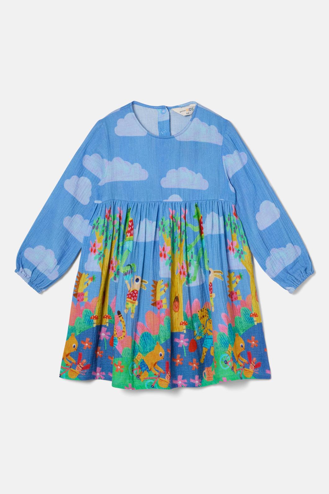 Gorman - Garden Kids Border Dress - multi