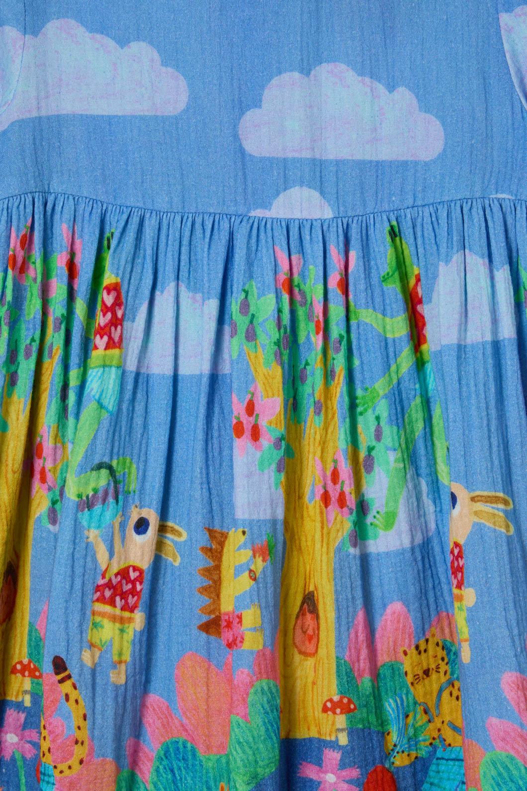 Gorman - Garden Kids Border Dress - multi