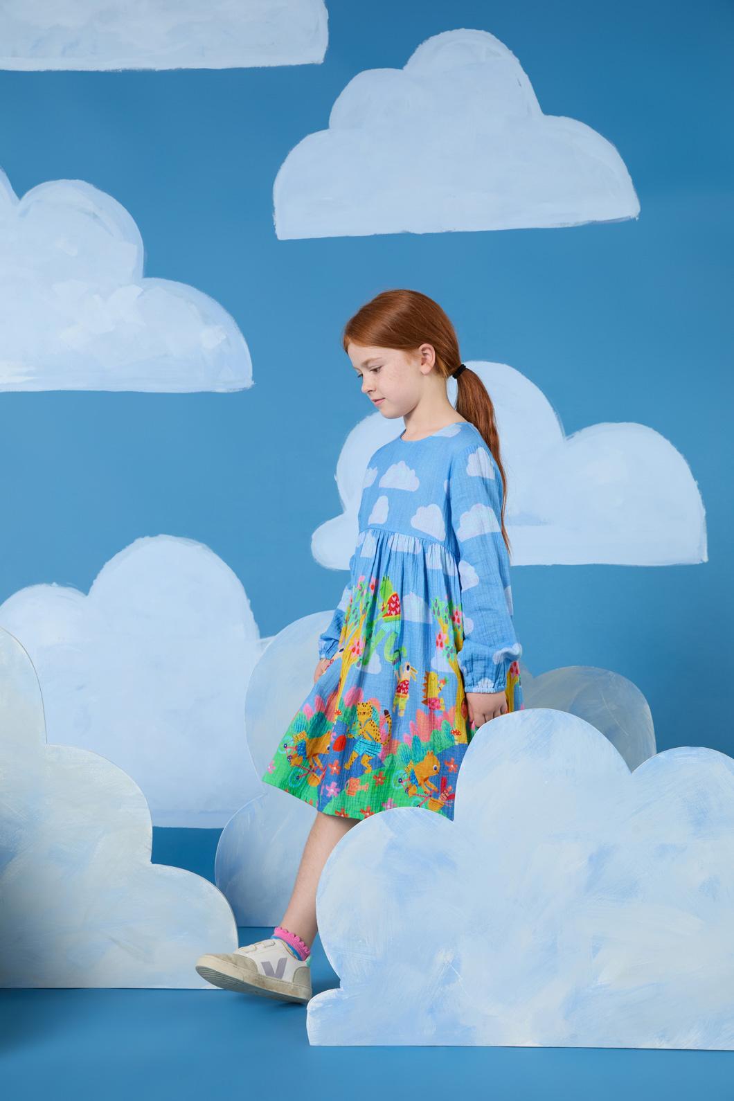 Gorman - Garden Kids Border Dress - multi