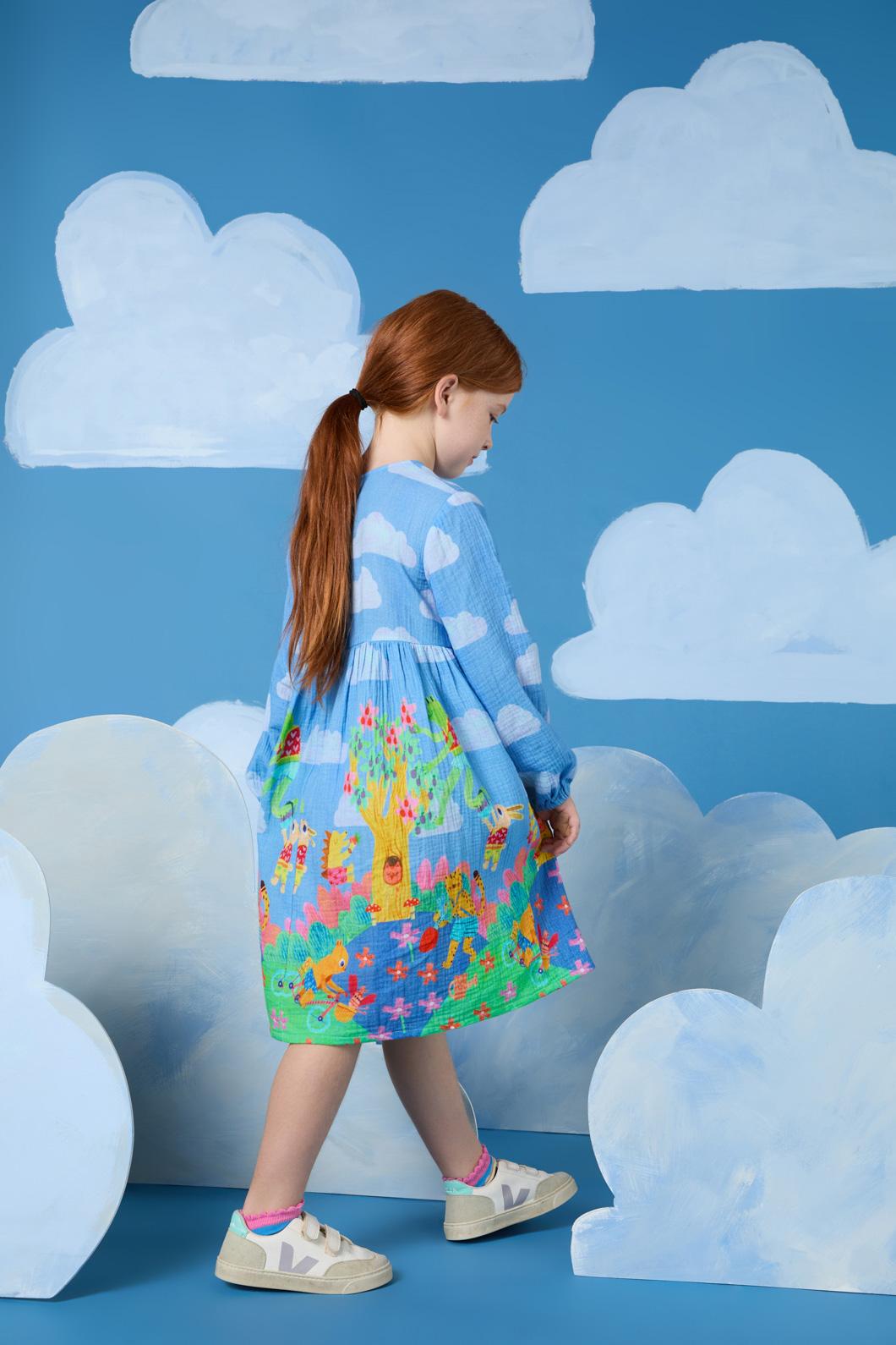 Gorman - Garden Kids Border Dress - multi