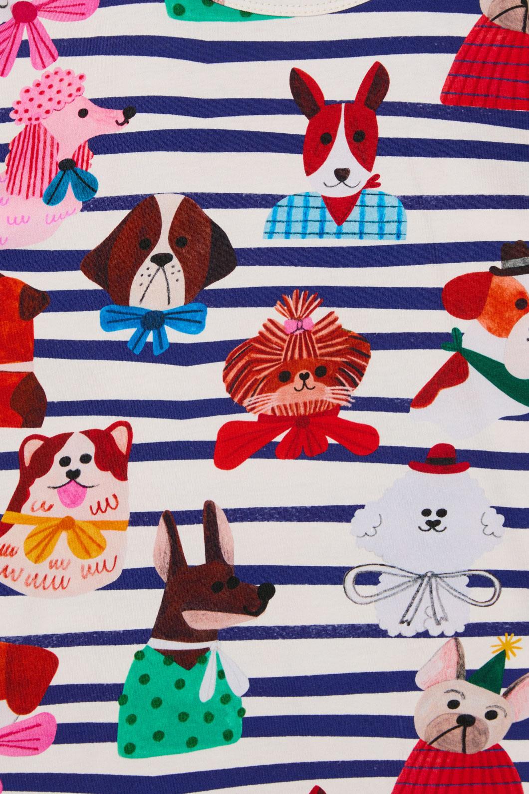 Gorman - Oui Non Doggies Kids LS Tee - stripe