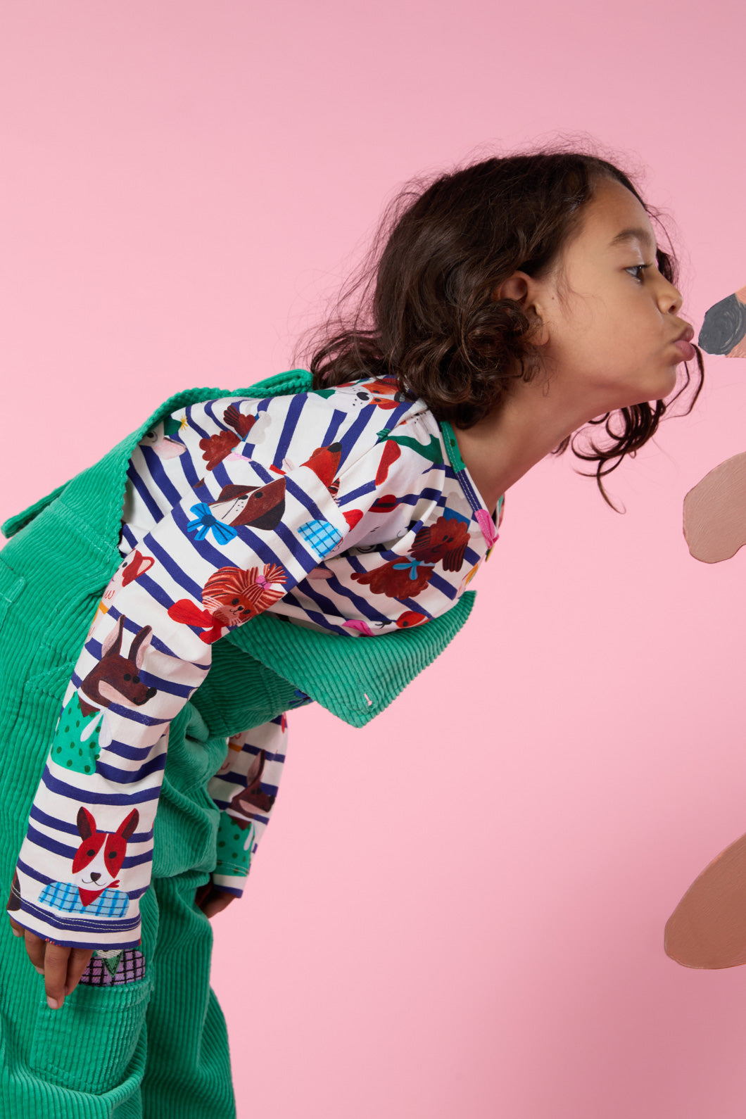 Gorman - Oui Non Doggies Kids LS Tee - stripe