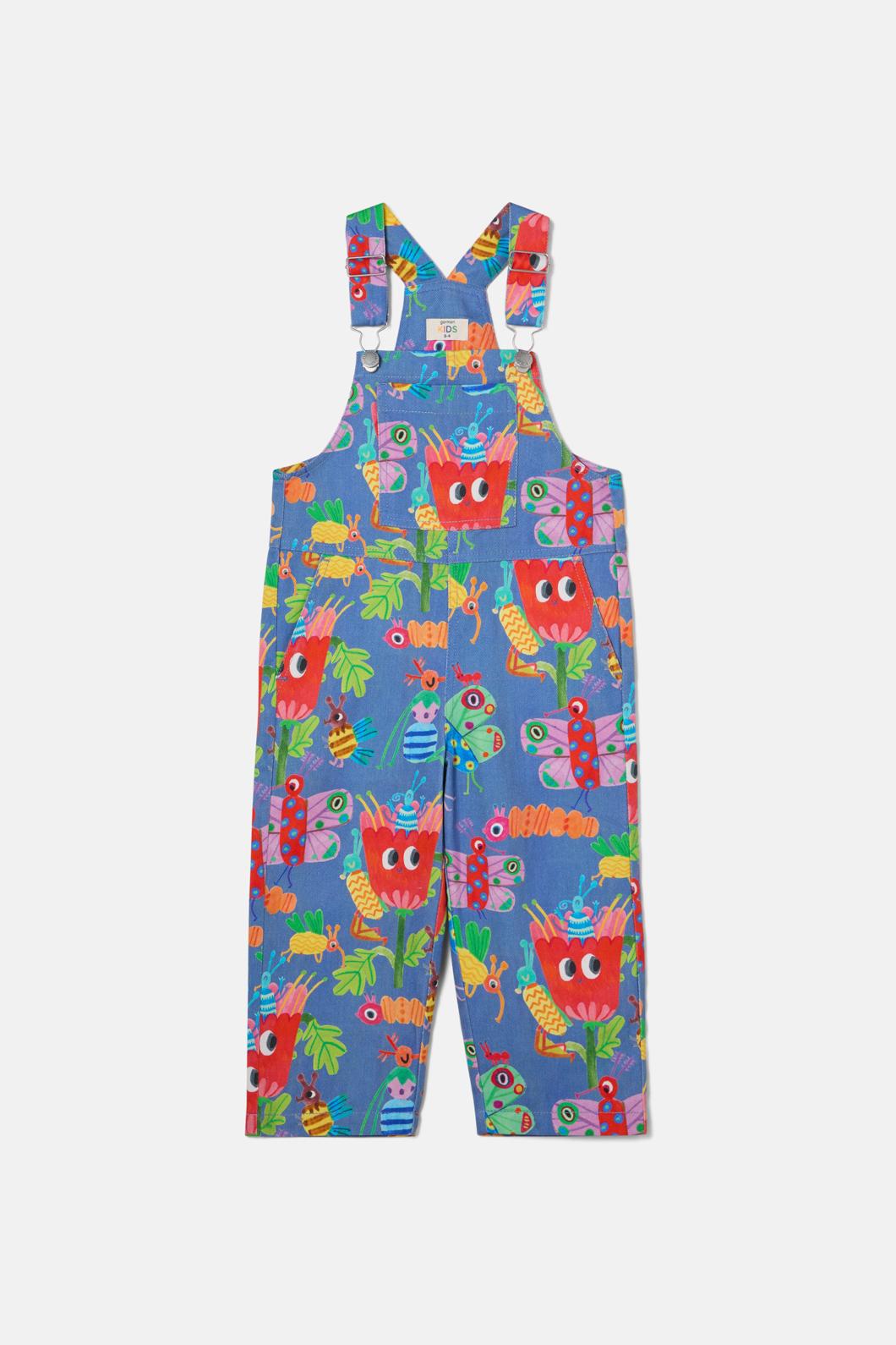 Gorman - Insects Kids Overalls - denim