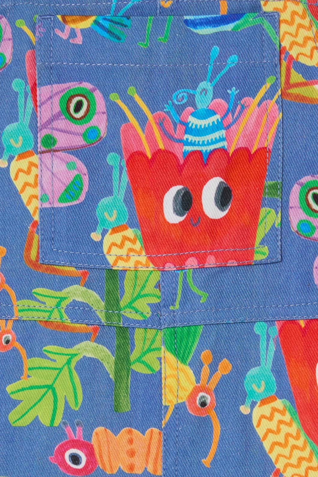 Gorman - Insects Kids Overalls - denim