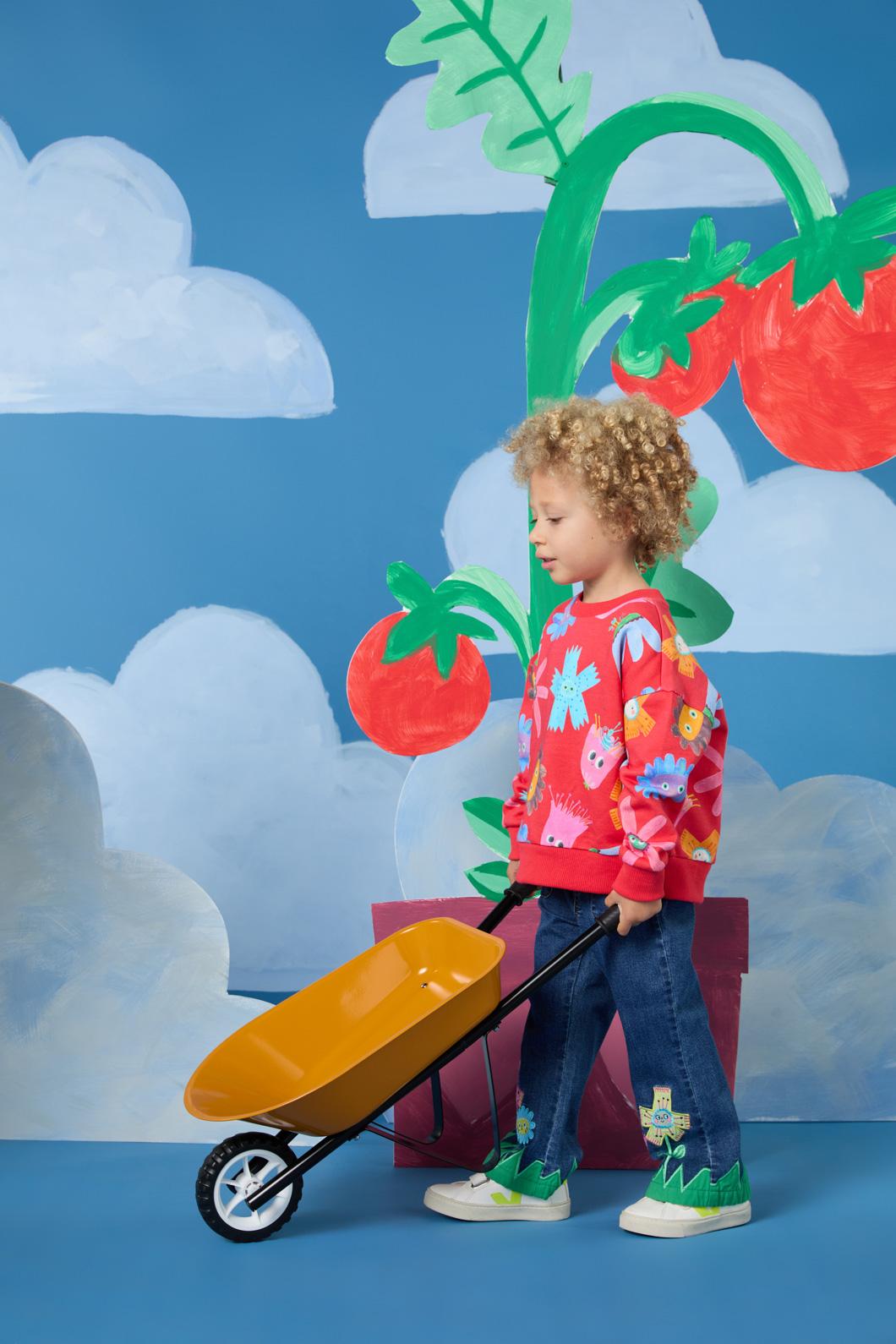Gorman - Red Floral Kids Sweater - red