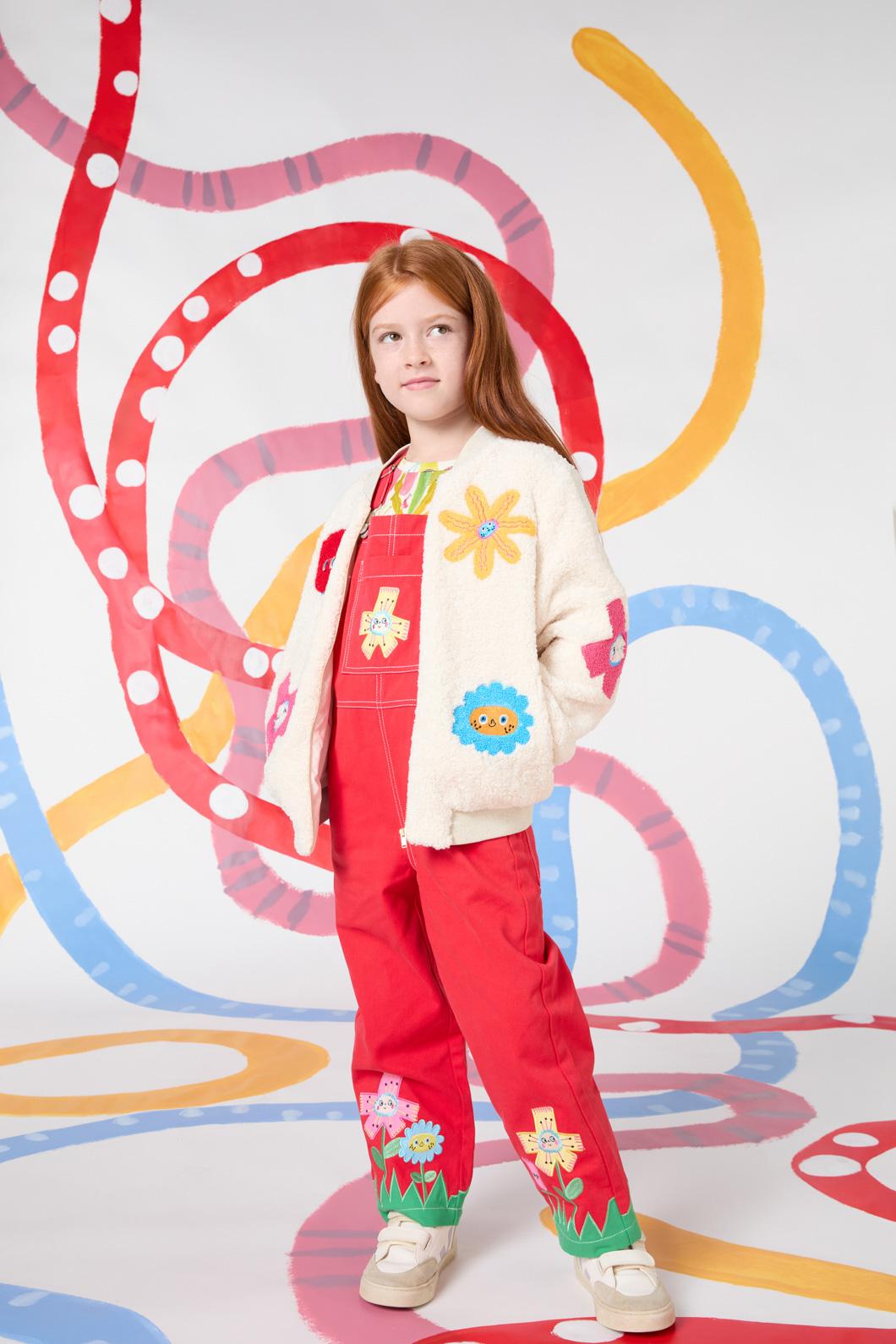 Gorman - Happyfloral Kids Sherpa Jacket - cream