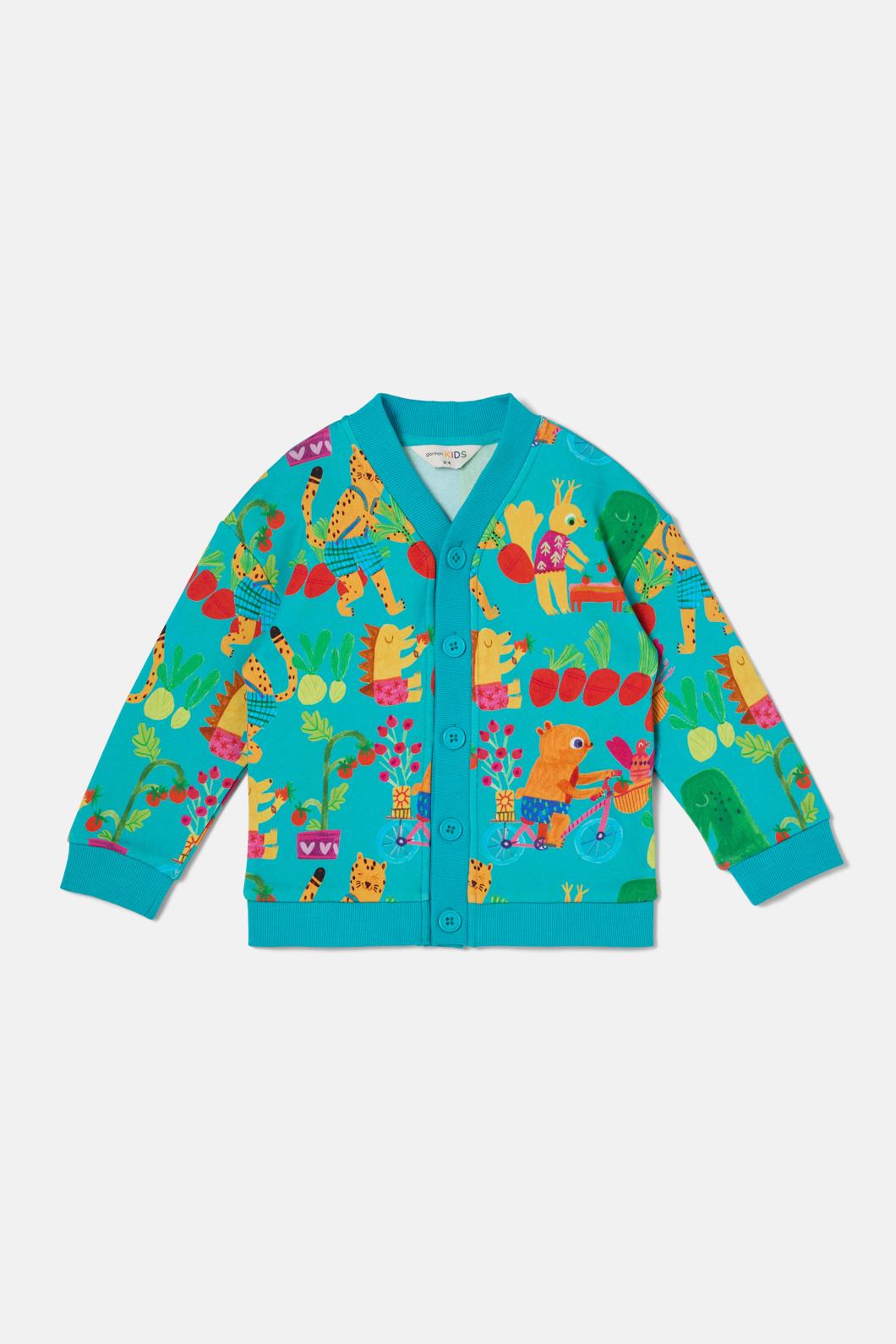 Gorman - Farming Kids Cardigan - green