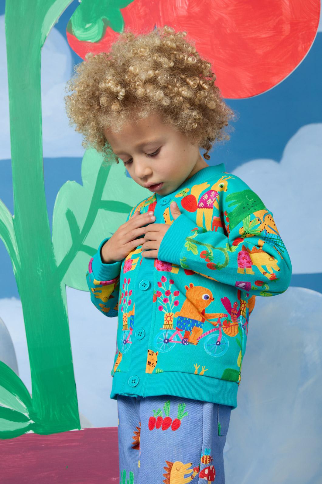 Gorman - Farming Kids Cardigan - green