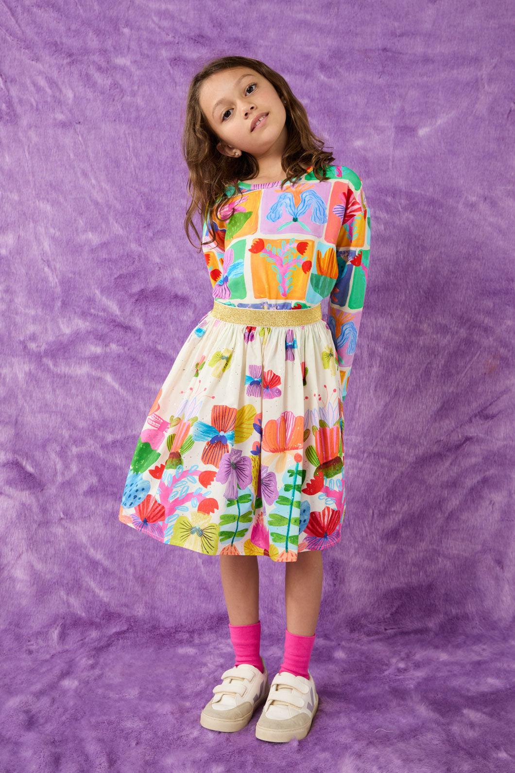 Gorman - Wild Blooms Kids LS Tee - multi