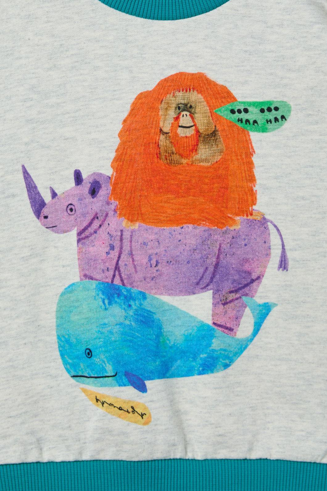 Gorman - Animals Stack Baby Sweater - multi