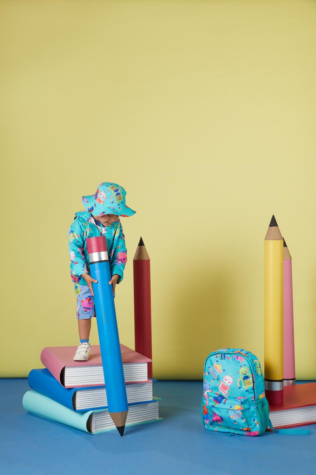 Gorman - Robots Kids Backpack - green