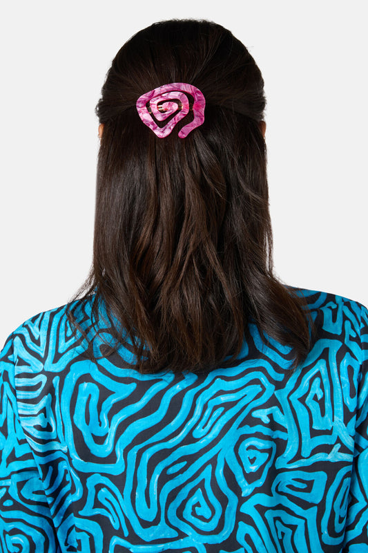 Gorman - Plum Harvest Swirl Clip - pink
