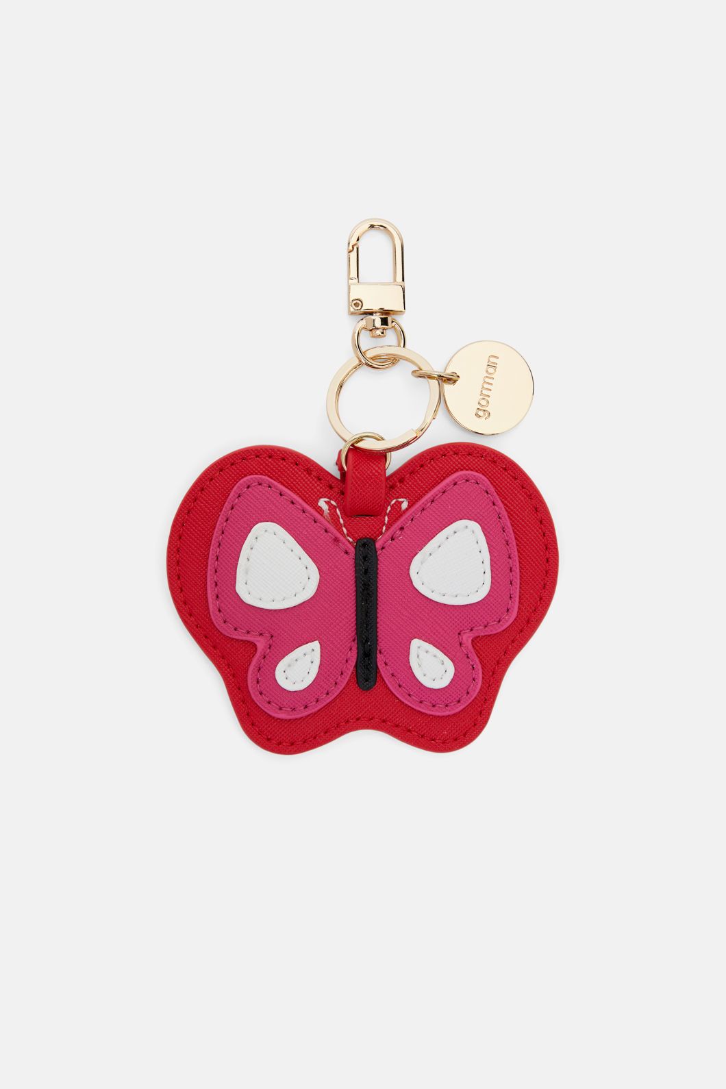 Gorman - Pink Butterfly Key Ring - multi