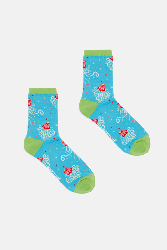 Gorman - Green Jellyfish Socks - multi