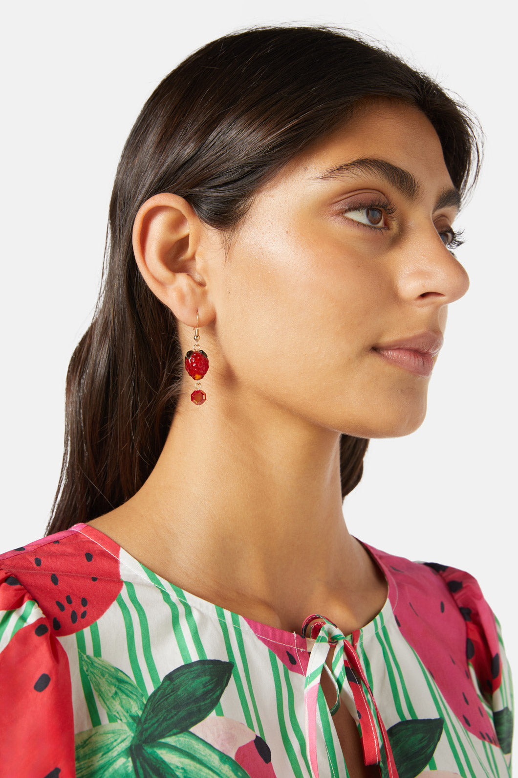 Gorman - Strawberry Field Earring - red