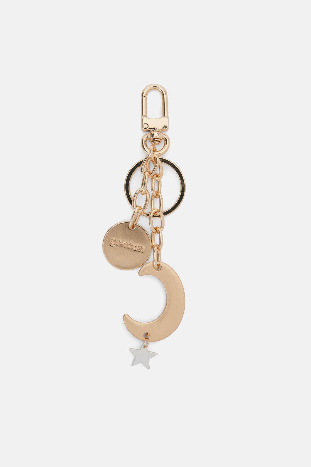 Gorman - Moon Star Key Ring - gold-silver