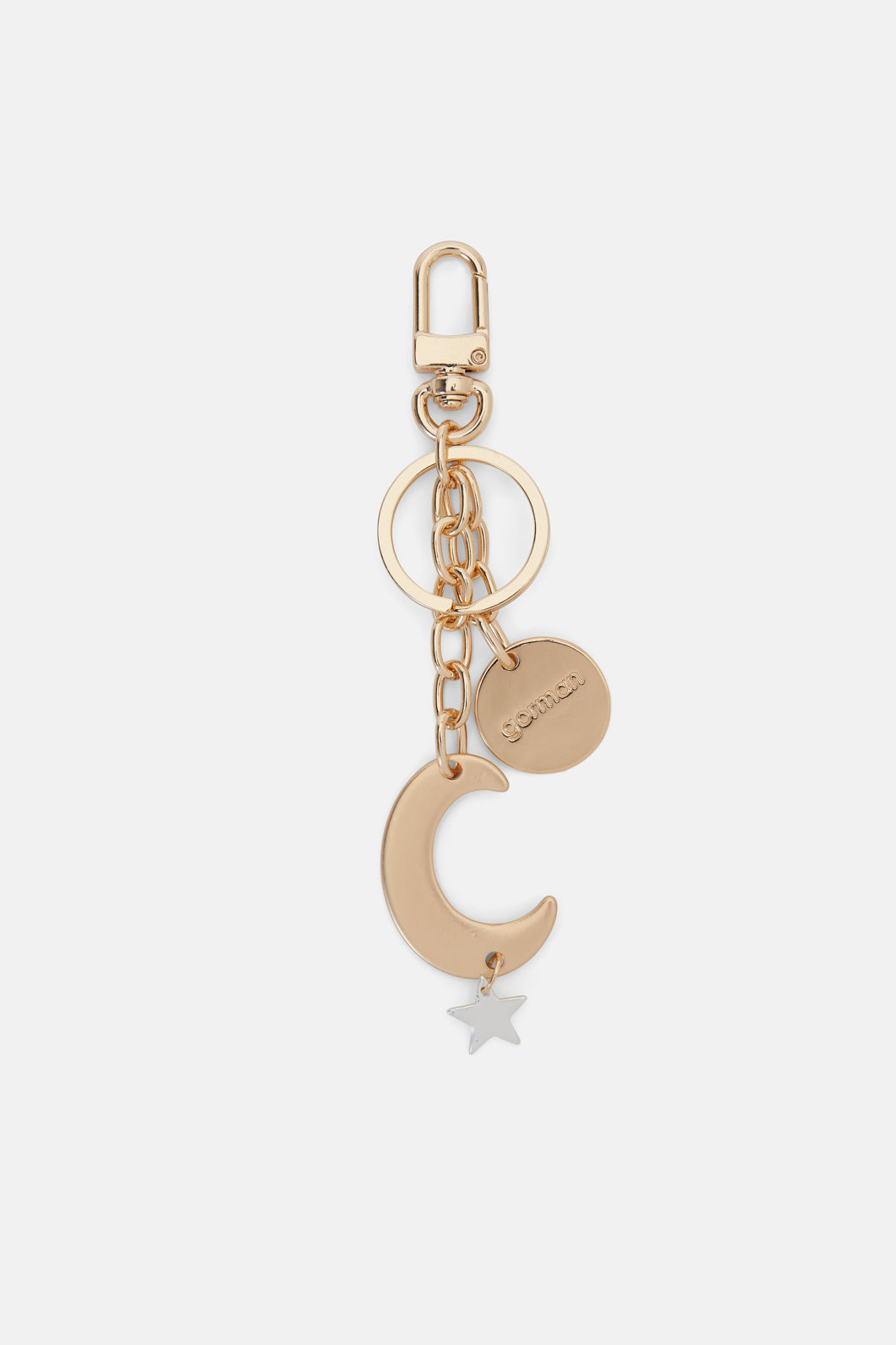 Gorman - Moon Star Key Ring - gold-silver