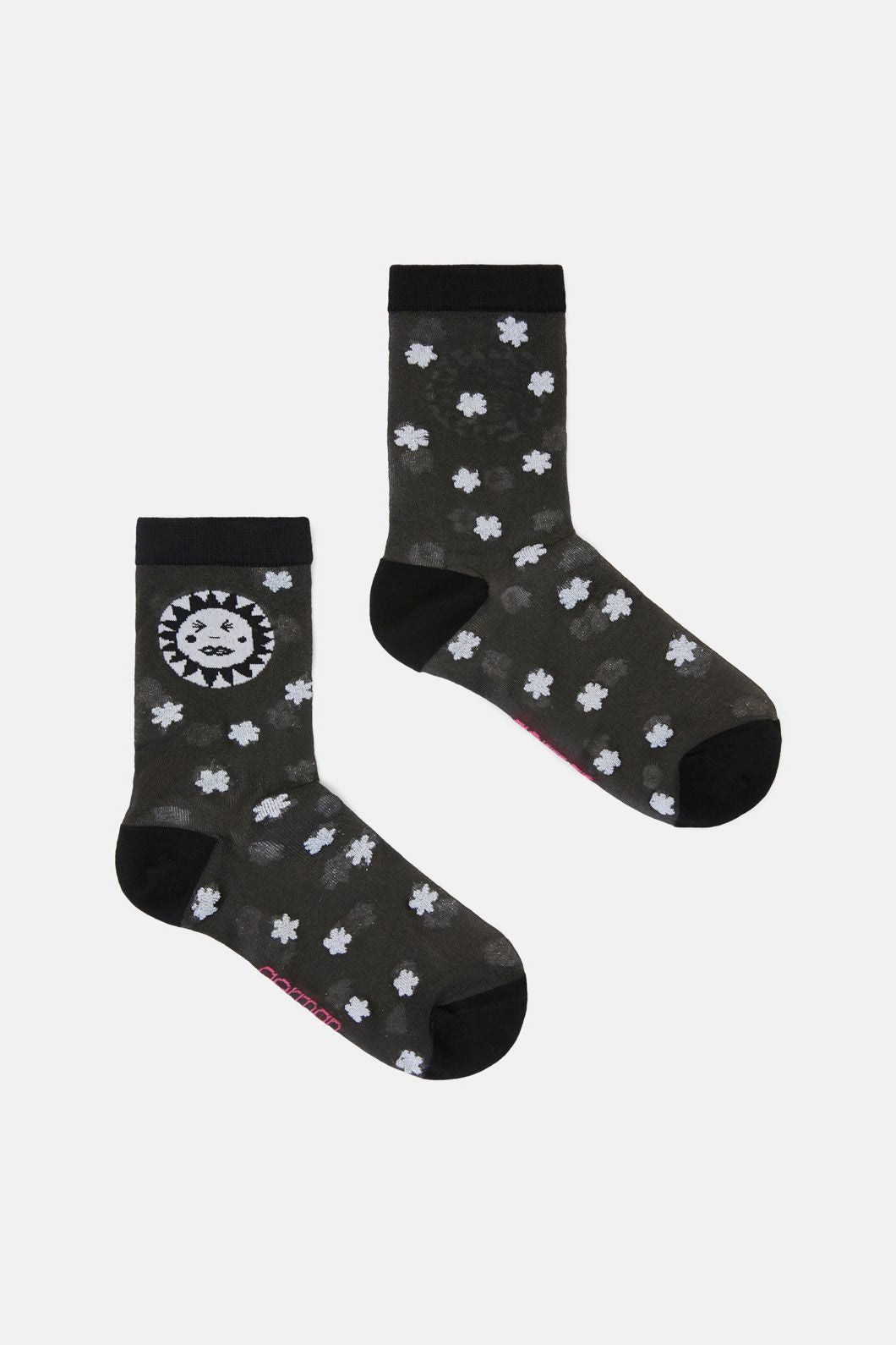 Gorman - Black Plate Sheer Sock - multi