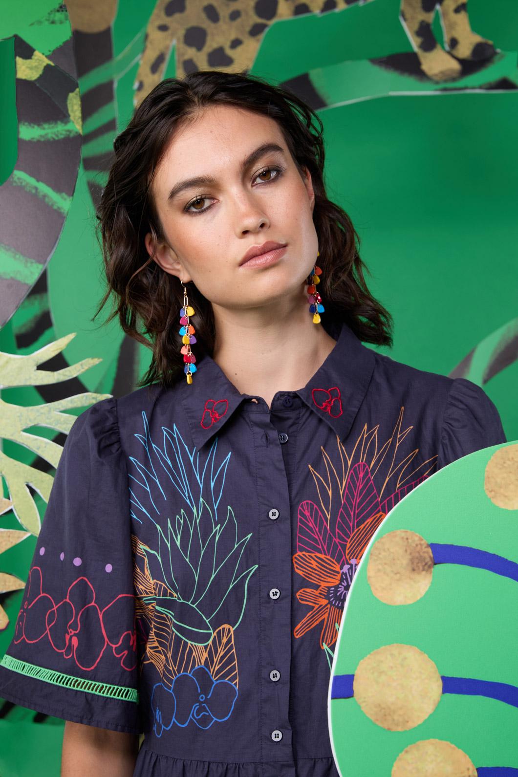 Gorman - Blossom Chain Earring - multi