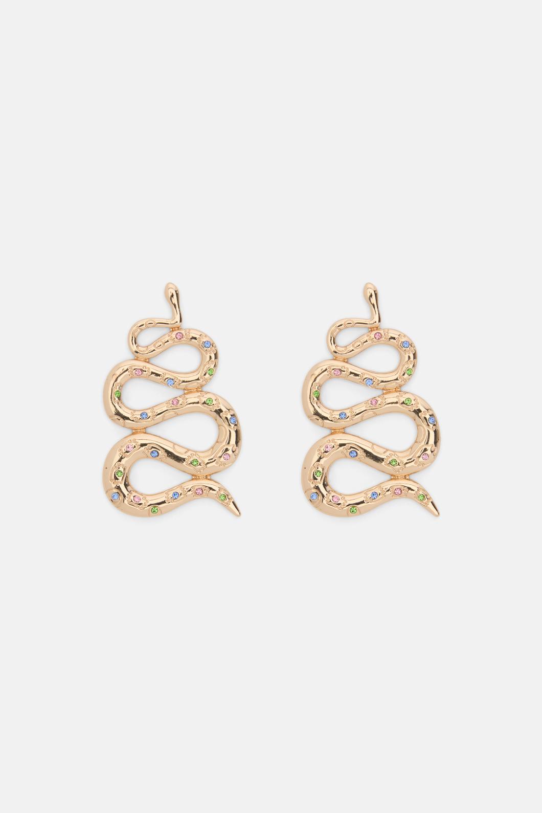 Gorman - Snake Stamp Earring - gold