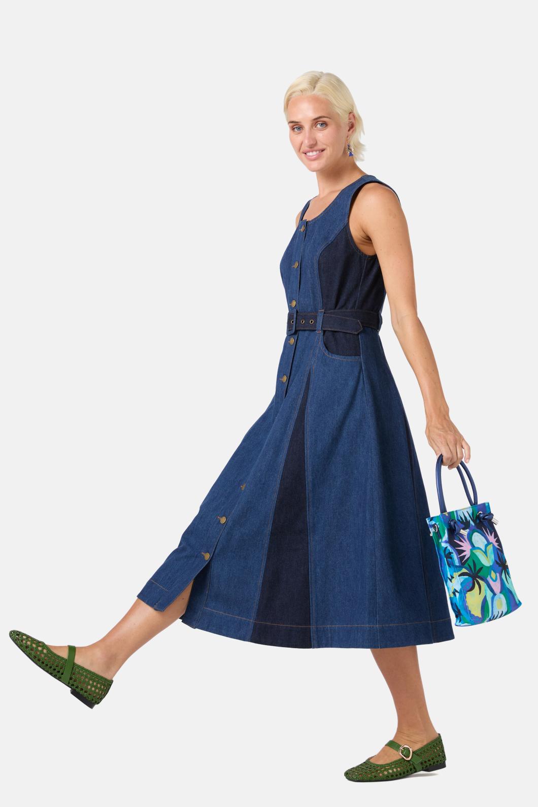 Gorman - Jade Canvas Mini Tote - print