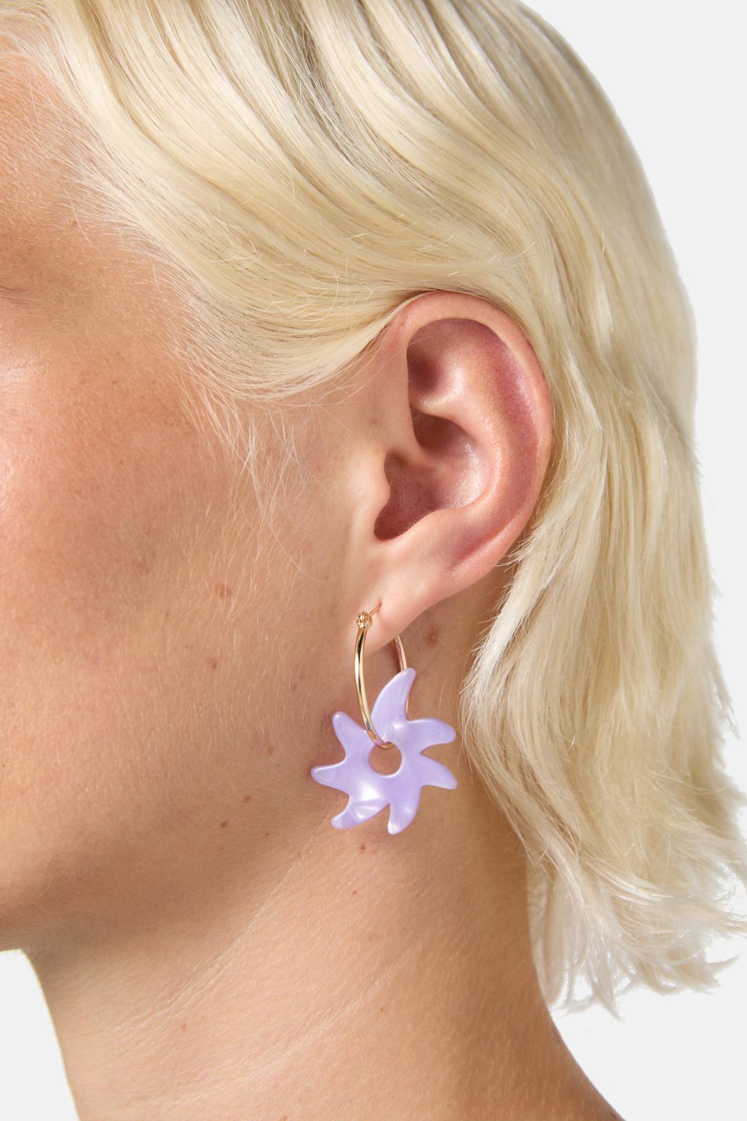 Gorman - Purple Jade Earring - purple