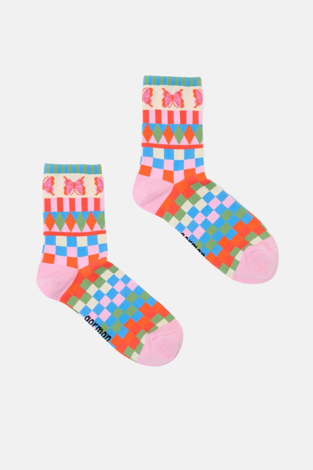 Gorman - Fantasy Patchwork Sock - multi