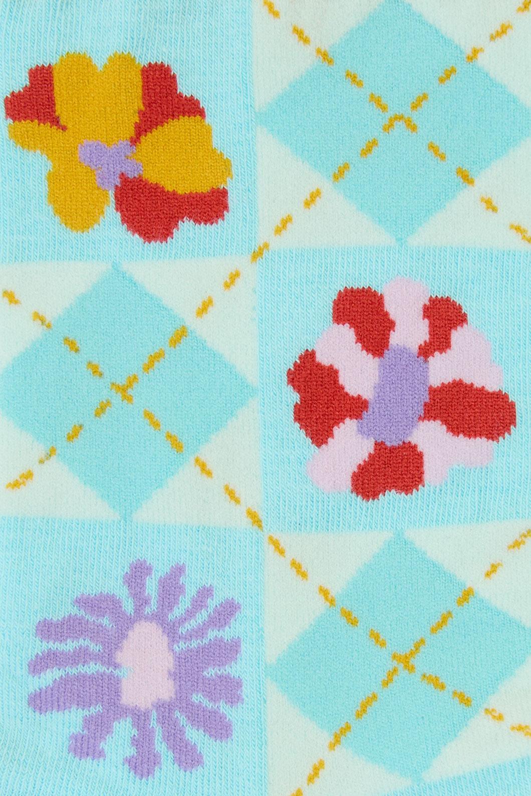 Gorman - Big Bouquet Check Sock - multi