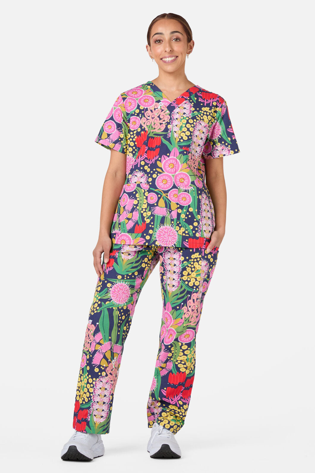Gorman - Native Delight Scrub Set - navy