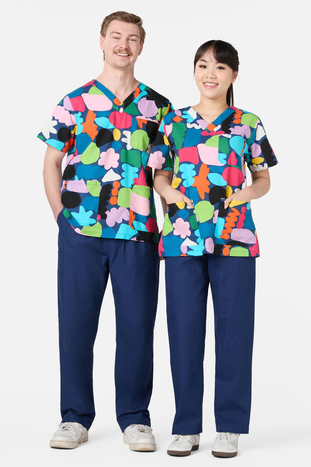 Gorman - Puzzle Top & Pant scrub set - navy