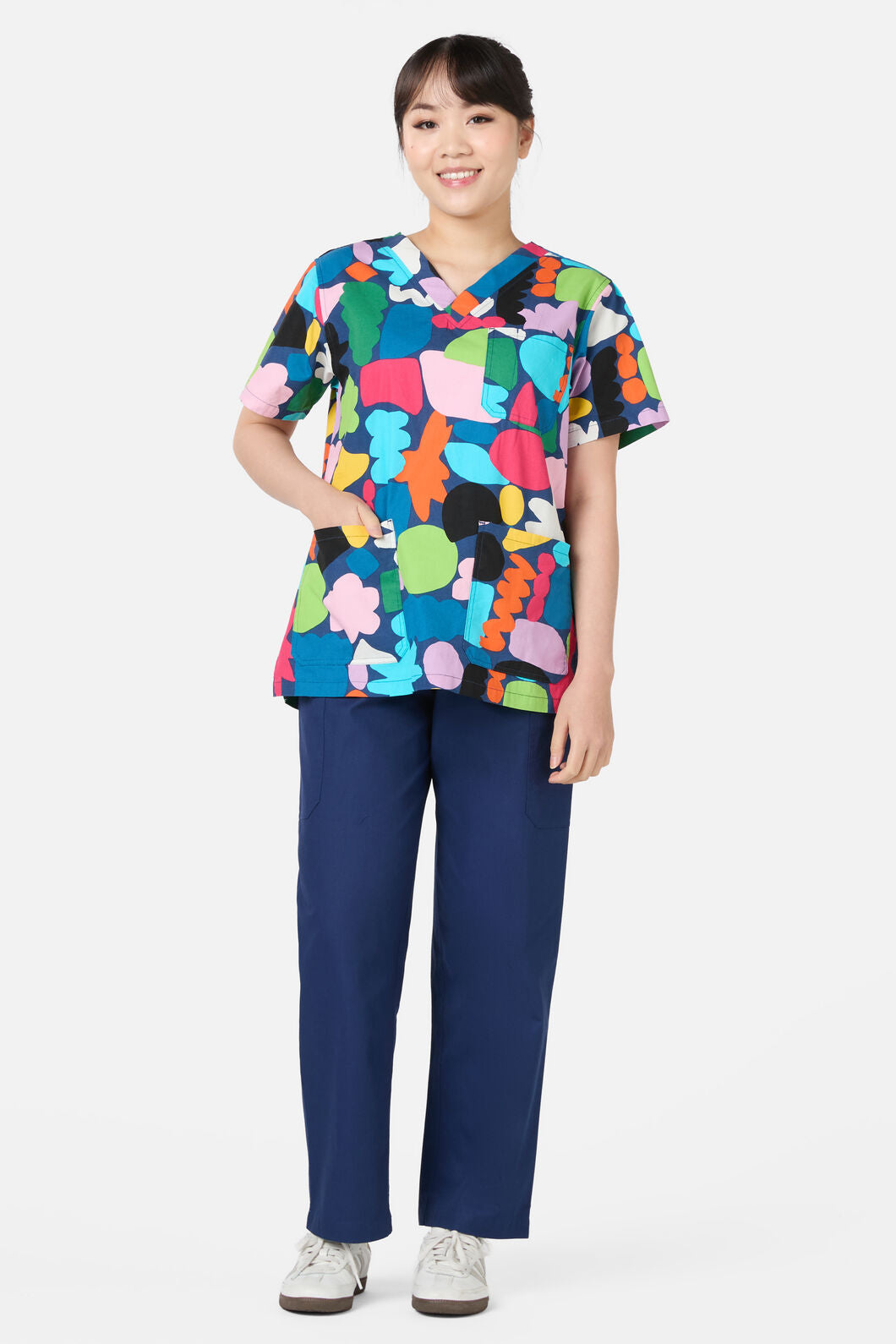 Gorman - Puzzle Top & Pant scrub set - navy