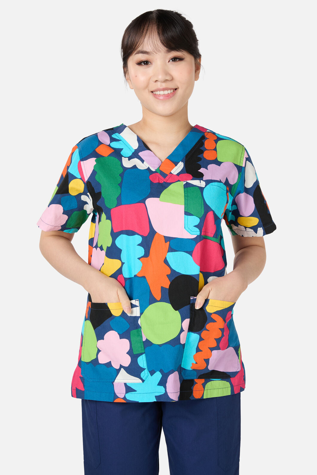 Gorman - Puzzle Top & Pant scrub set - navy